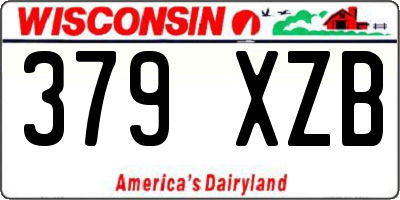 WI license plate 379XZB