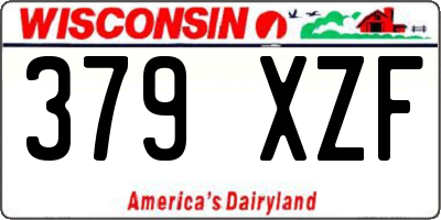 WI license plate 379XZF