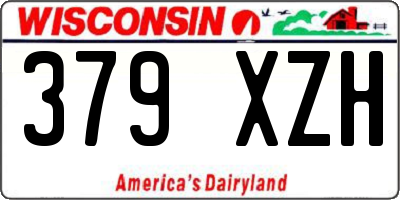 WI license plate 379XZH