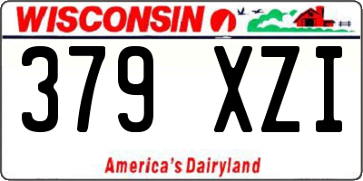 WI license plate 379XZI