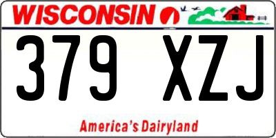 WI license plate 379XZJ