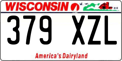 WI license plate 379XZL
