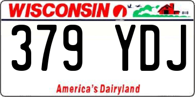 WI license plate 379YDJ