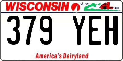 WI license plate 379YEH