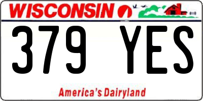 WI license plate 379YES