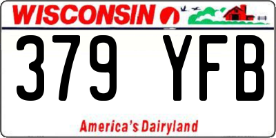 WI license plate 379YFB