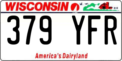 WI license plate 379YFR