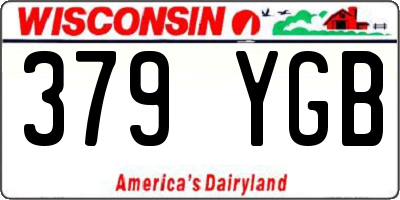 WI license plate 379YGB