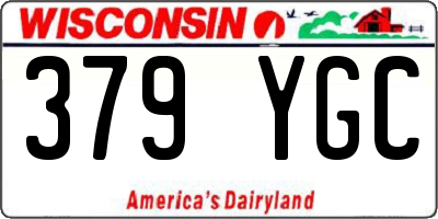 WI license plate 379YGC