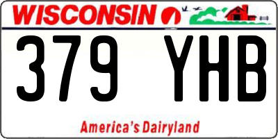 WI license plate 379YHB