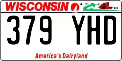 WI license plate 379YHD