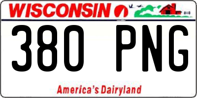 WI license plate 380PNG