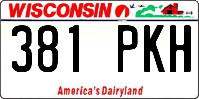 WI license plate 381PKH
