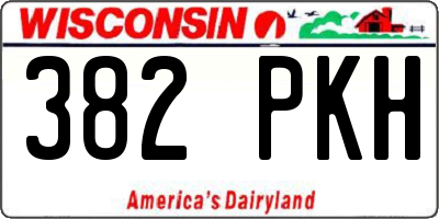 WI license plate 382PKH