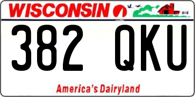 WI license plate 382QKU