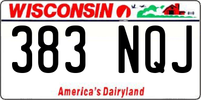 WI license plate 383NQJ