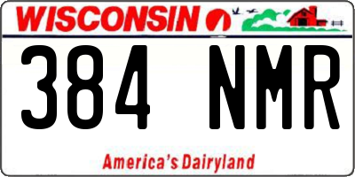 WI license plate 384NMR