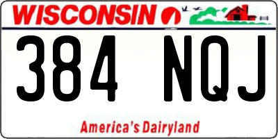 WI license plate 384NQJ