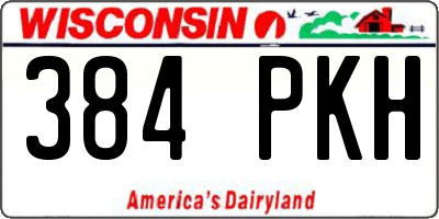 WI license plate 384PKH