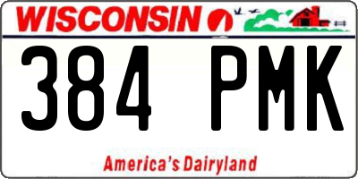 WI license plate 384PMK