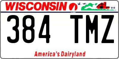 WI license plate 384TMZ