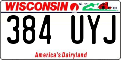 WI license plate 384UYJ