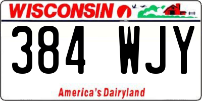 WI license plate 384WJY