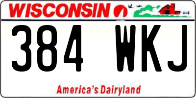 WI license plate 384WKJ