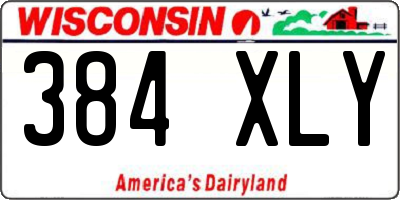 WI license plate 384XLY