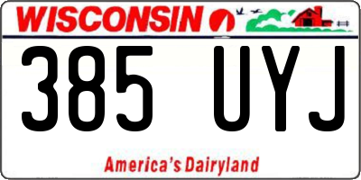 WI license plate 385UYJ
