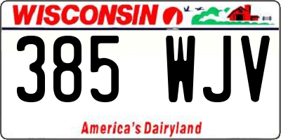 WI license plate 385WJV