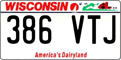 WI license plate 386VTJ