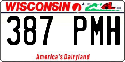 WI license plate 387PMH