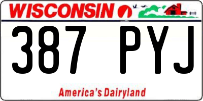 WI license plate 387PYJ