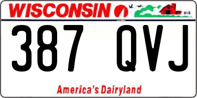 WI license plate 387QVJ