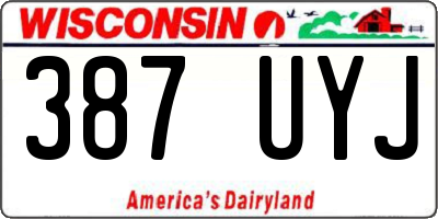 WI license plate 387UYJ