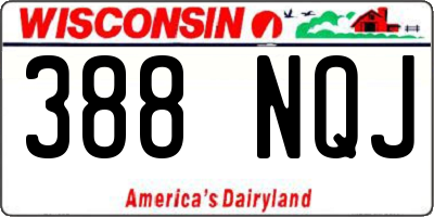 WI license plate 388NQJ
