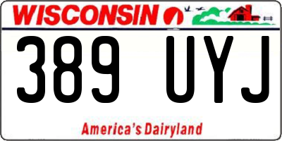 WI license plate 389UYJ