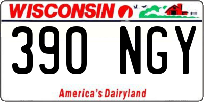 WI license plate 390NGY