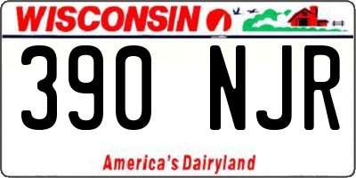 WI license plate 390NJR