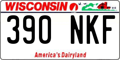 WI license plate 390NKF