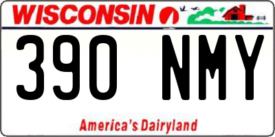 WI license plate 390NMY