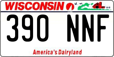 WI license plate 390NNF