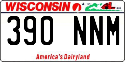 WI license plate 390NNM