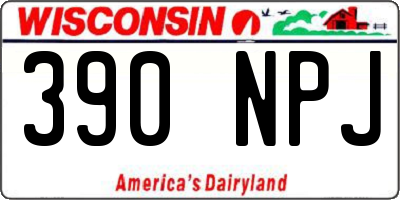 WI license plate 390NPJ