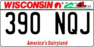 WI license plate 390NQJ