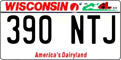 WI license plate 390NTJ