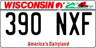 WI license plate 390NXF