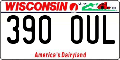 WI license plate 390OUL