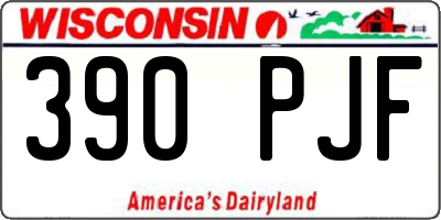 WI license plate 390PJF